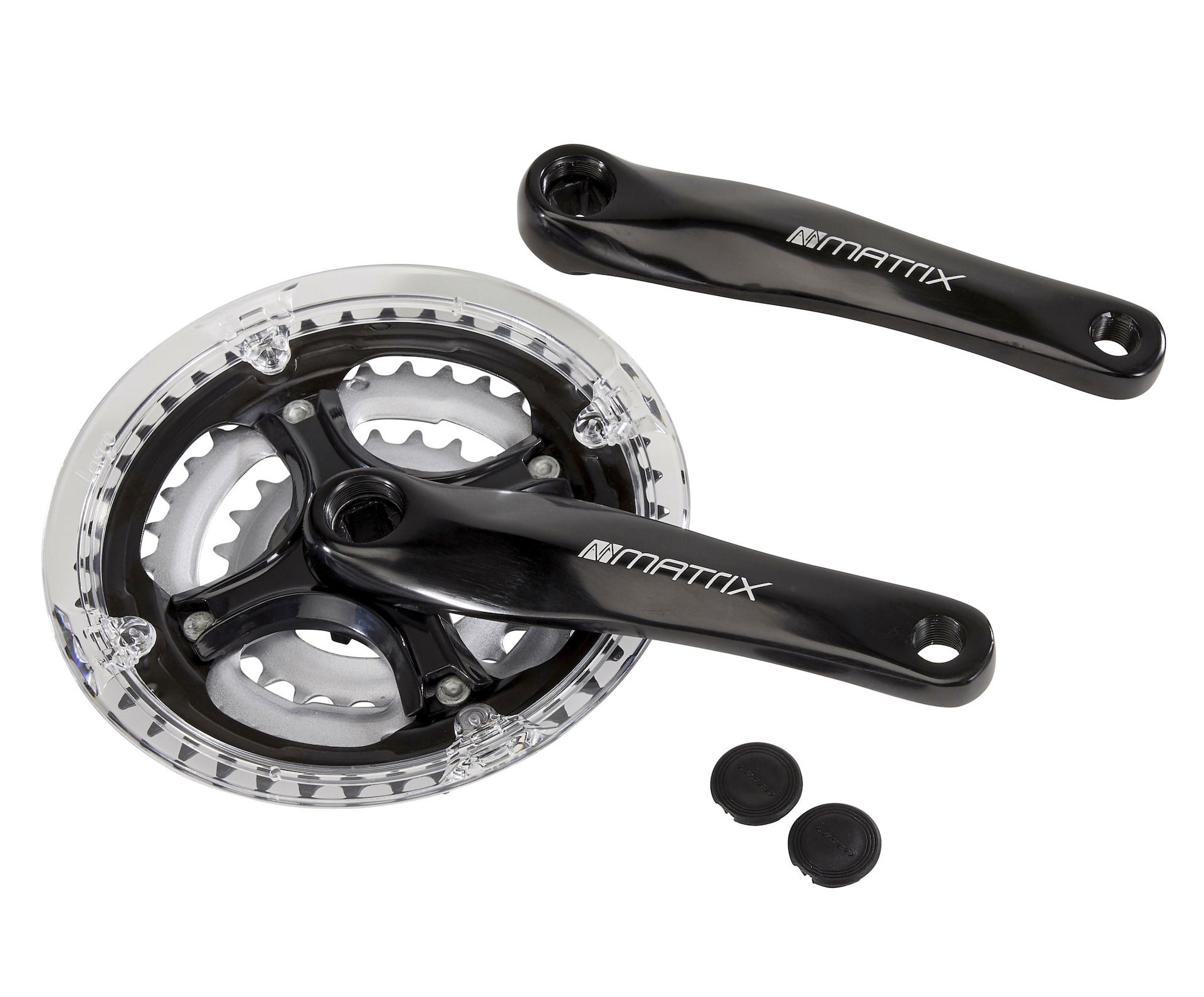 MATRIX Kettenradgarnitur Alu 4-kant für MTB schwarz 42 x 34 x 24 Zähne