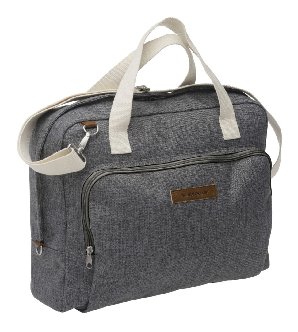 NEW LOOXS Schultertasche Postino Befestigung: Haken grau