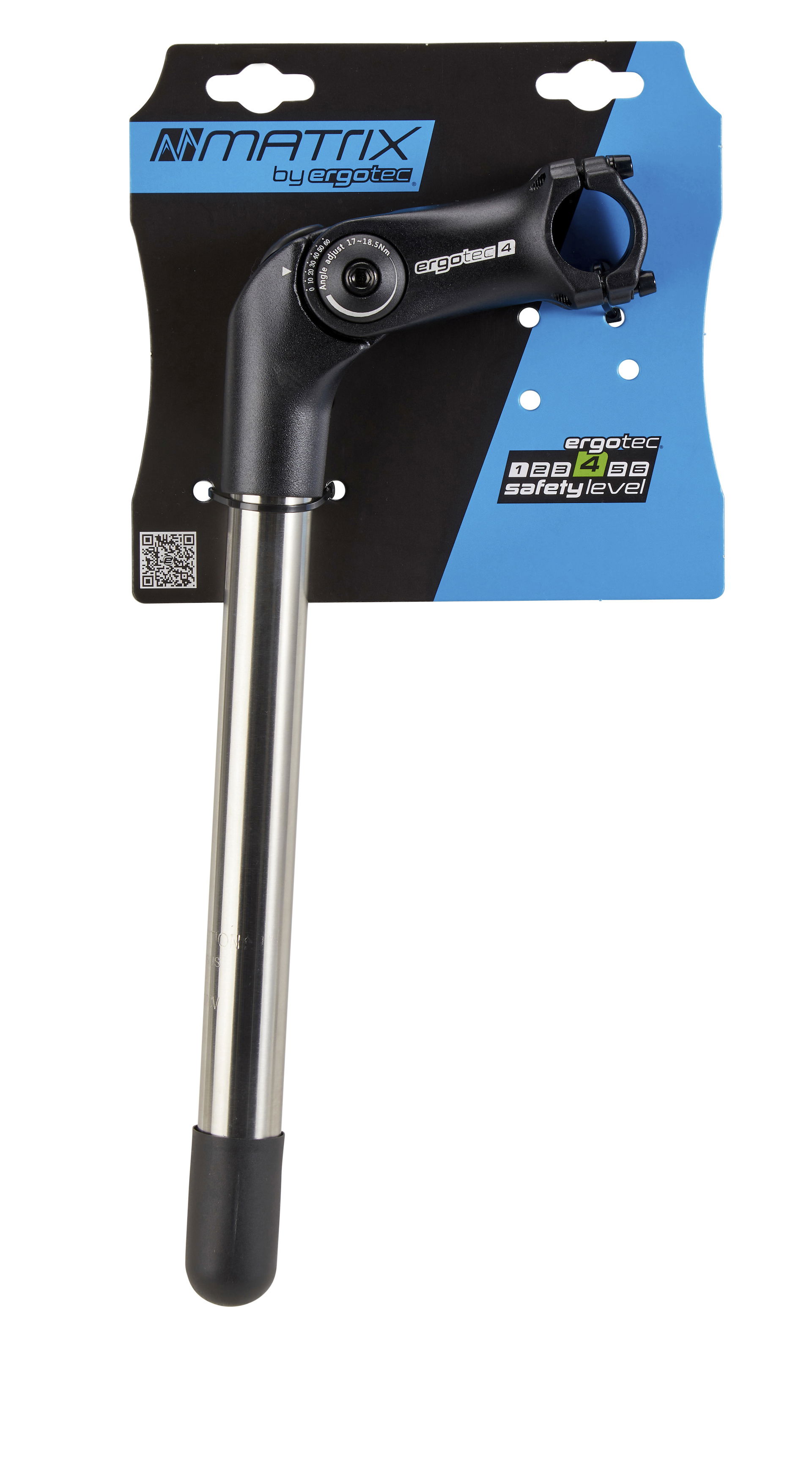 Ergotec Vorbau Octopus 2 Tube Lenkerklemmung 25,4 mm, Schaftd. 1 Zoll