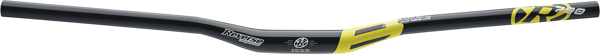 REVERSE MTB Lenker Riser Base Lenkerklemmdurchmesser: 31,8 mm Griffweite: 790 mm AL 7075 double butted schwarz / gelb