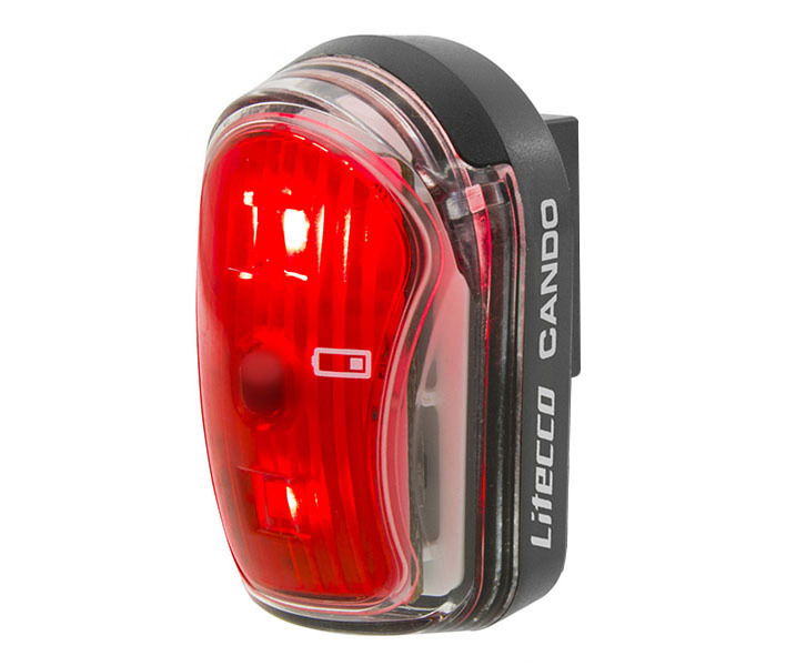 LITECCO LED Akkurücklicht Cando inkl. Halter schwarz