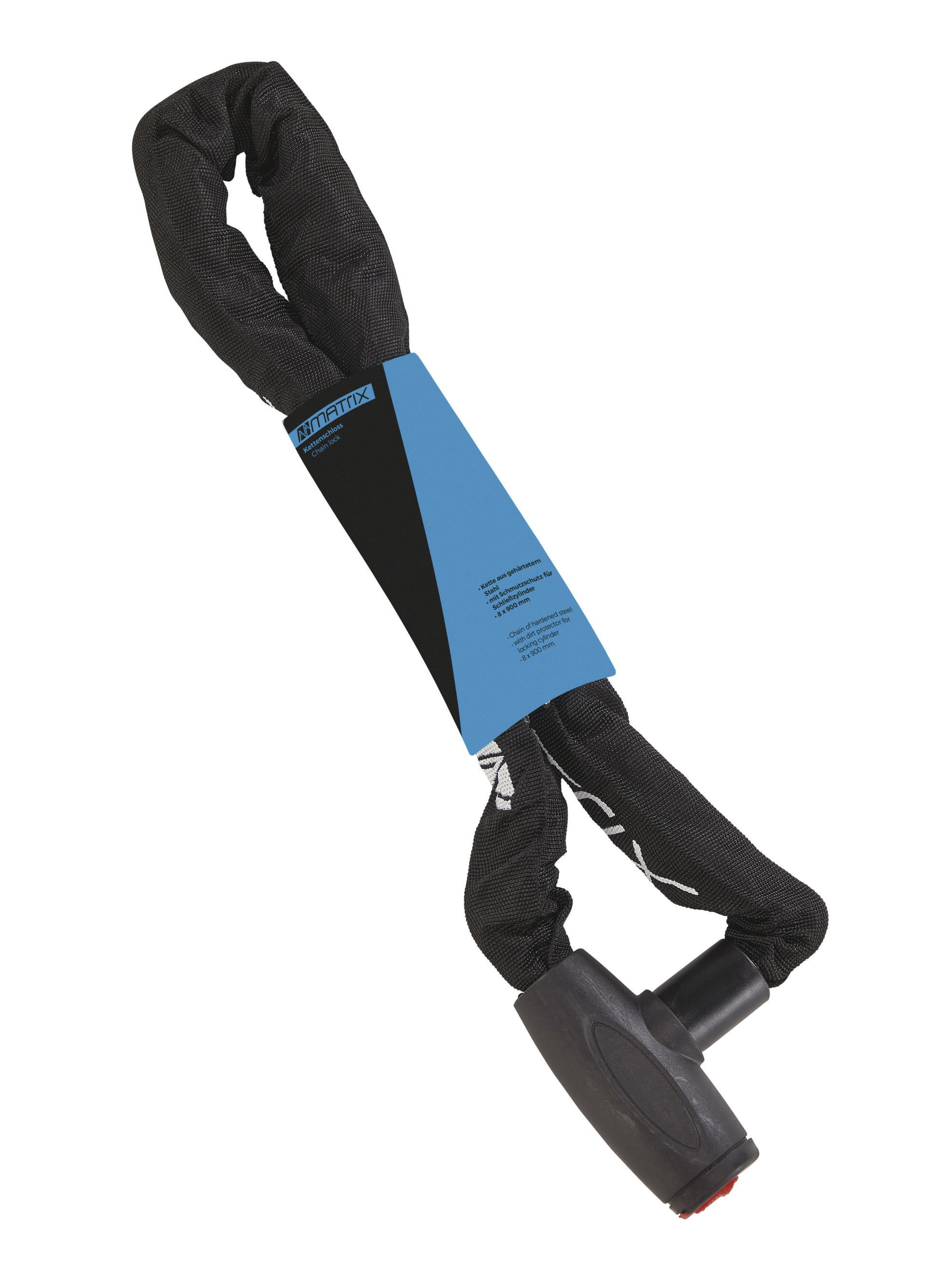 MATRIX Kettenschloss KES 903 schwarz Länge: 900 mm Durchmesser: 8 mm