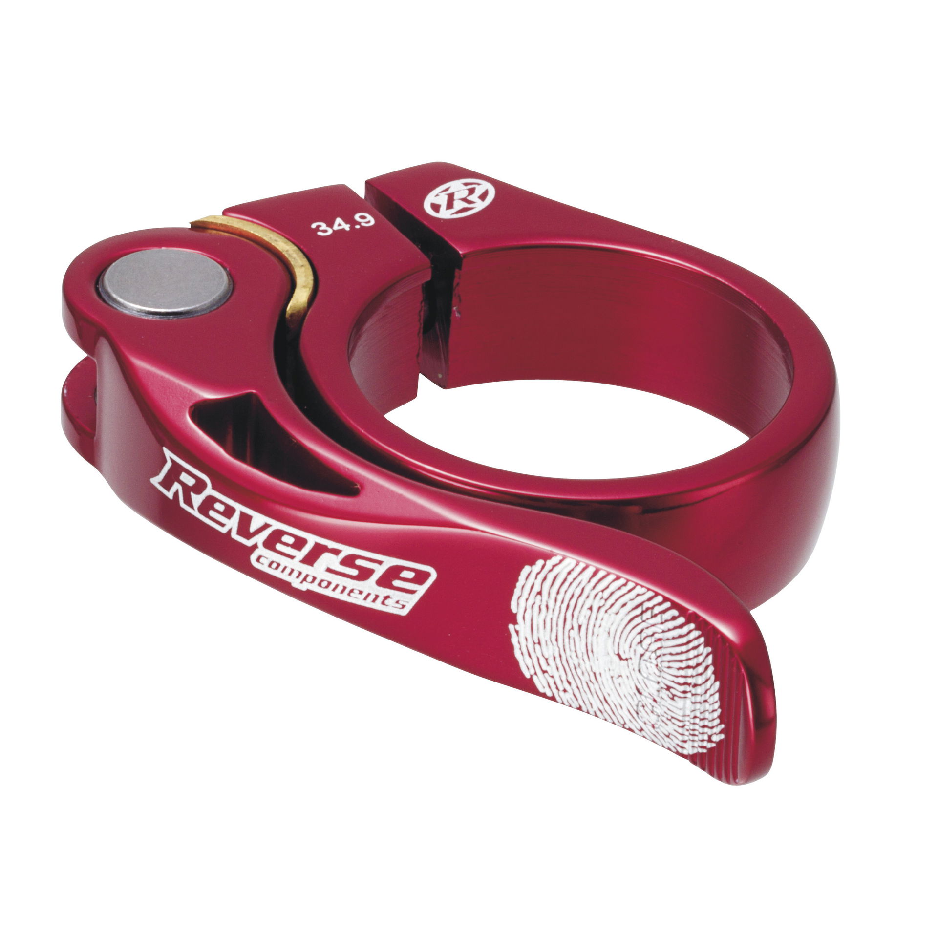 REVERSE Sattelstützklemme Long Life Durchmesser: 34,9 mm rot