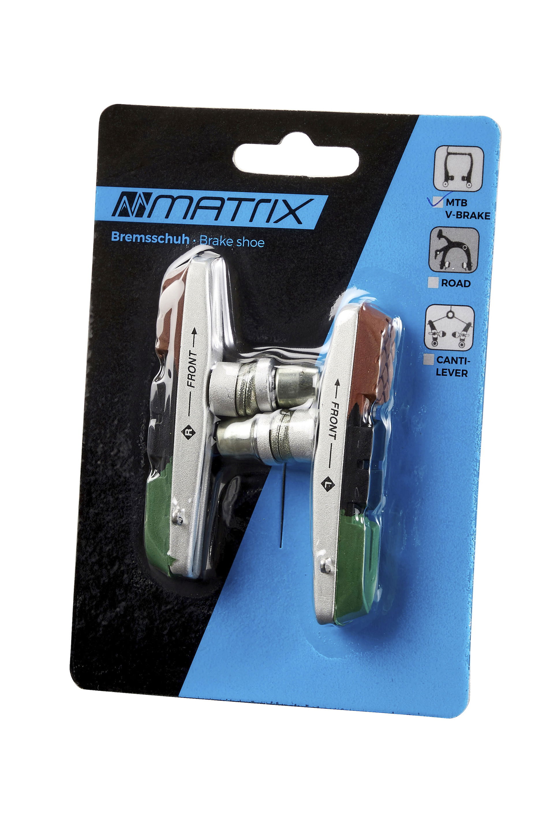 MATRIX Bremsschuh V-Brake Cartridge Gummi