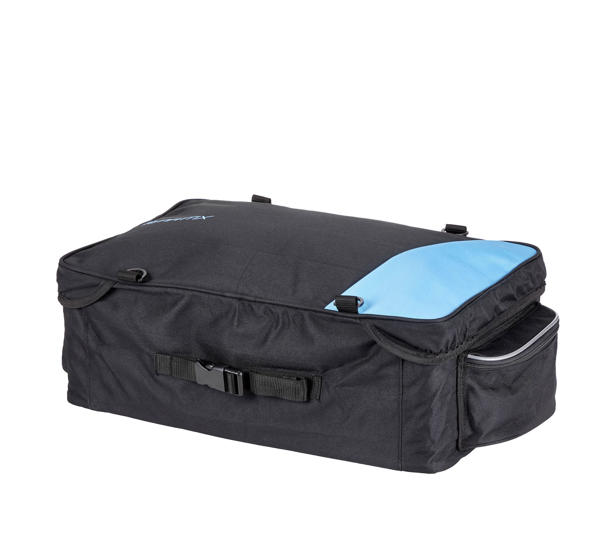 MATRIX Top-Case Koffer schwarz / blau | F?r Matrix-Doppelpacktasche
