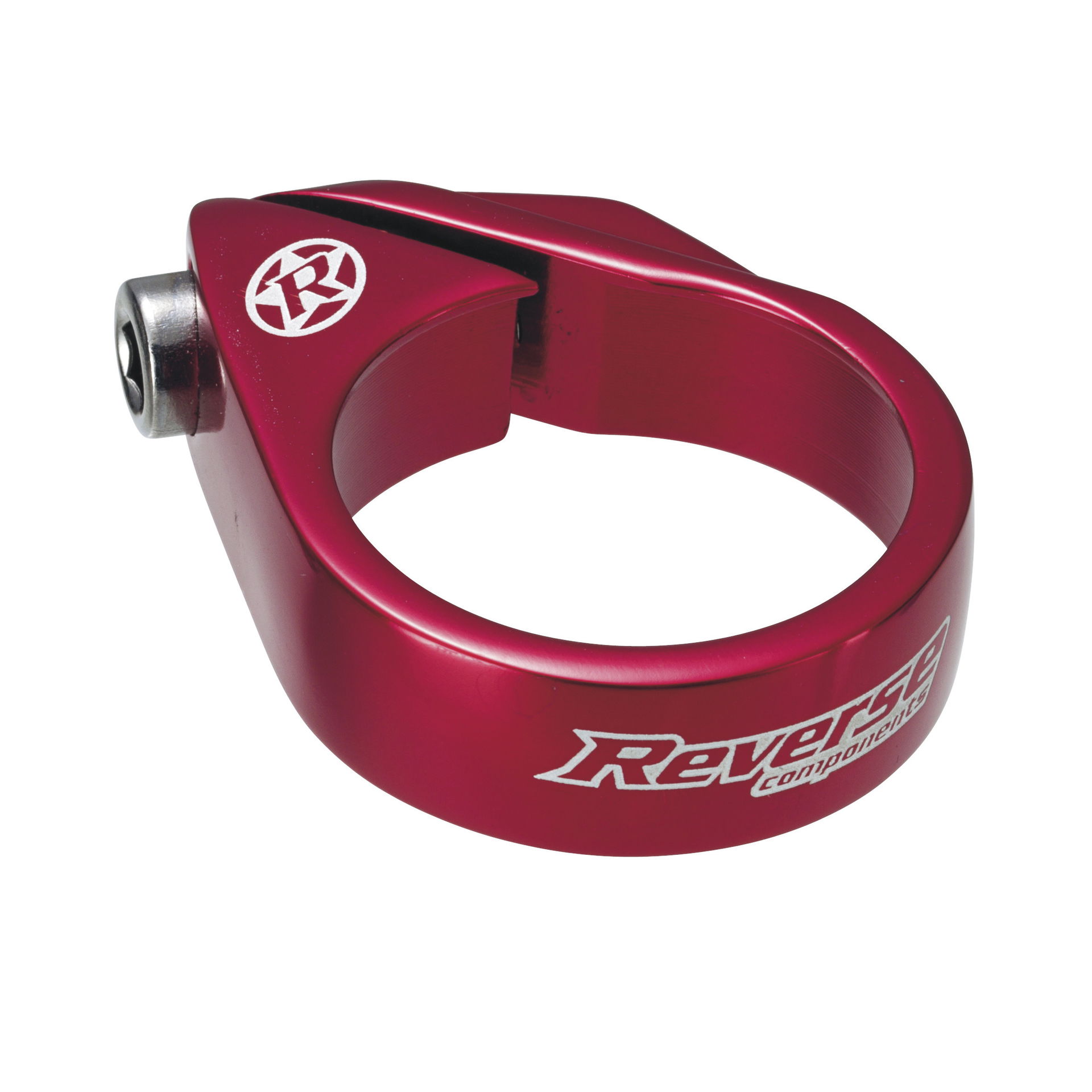 REVERSE Sattelstützklemme Bolt Clamp Durchmesser: 34,9 mm rot