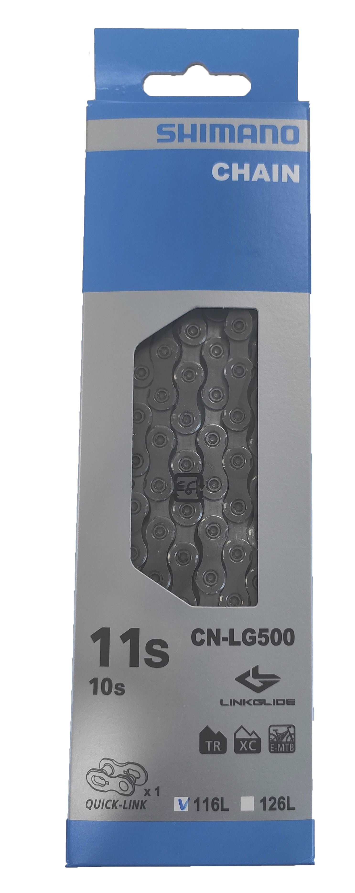 SHIMANO Fahrrad Kette LINKGLIDE CNLG500 Kompatibilität: 10/11-fach | 126 Glieder