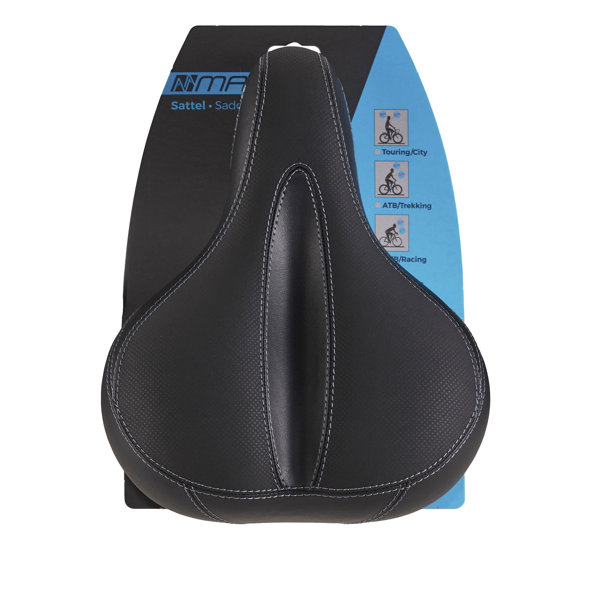 MATRIX City Sattel S35 Super Soft Unisex Relaxed Maße: 270 x 195 mm schwarz