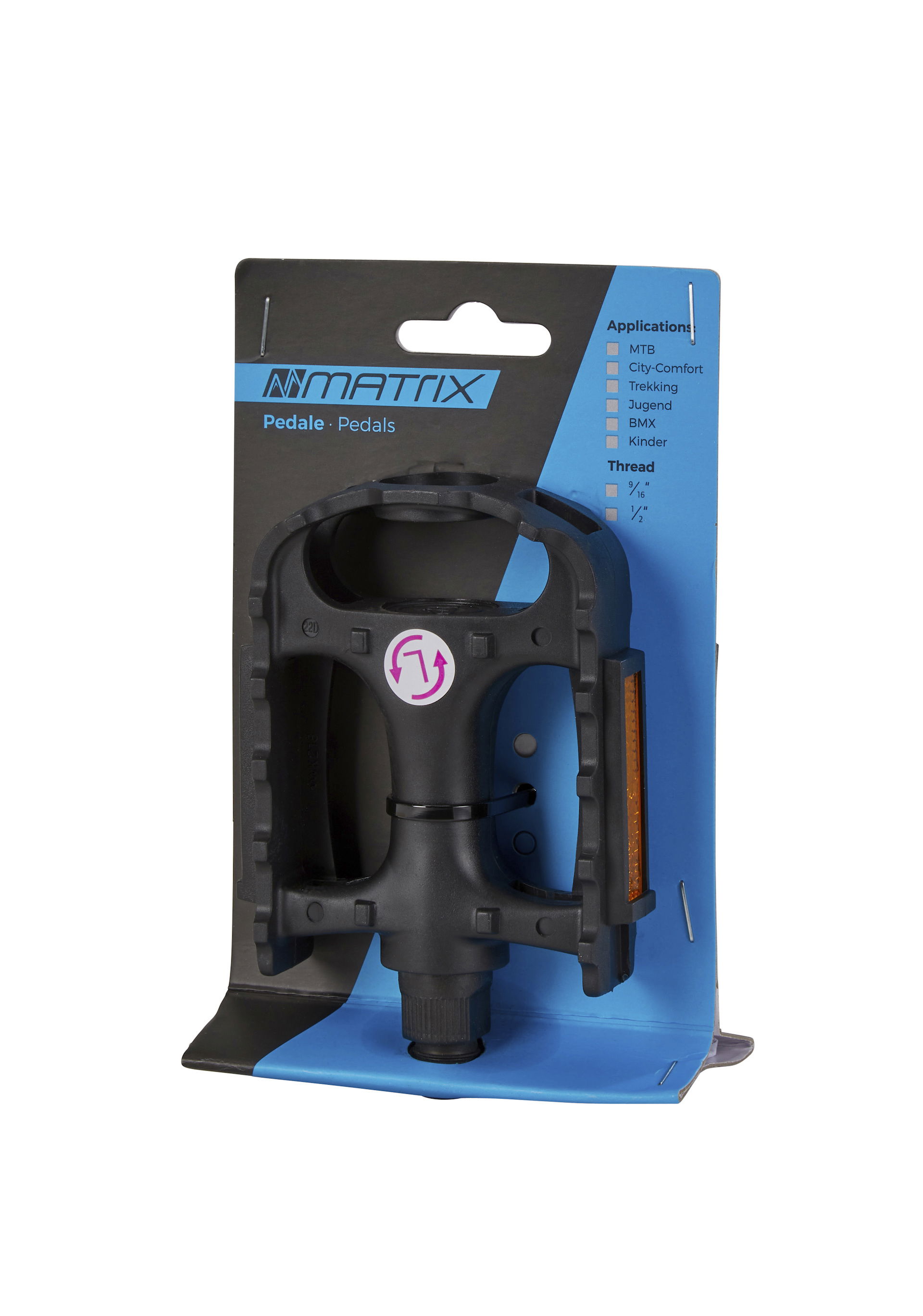 MATRIX MTB Pedal PE8 Gewinde: 9/16 Zoll schwarz