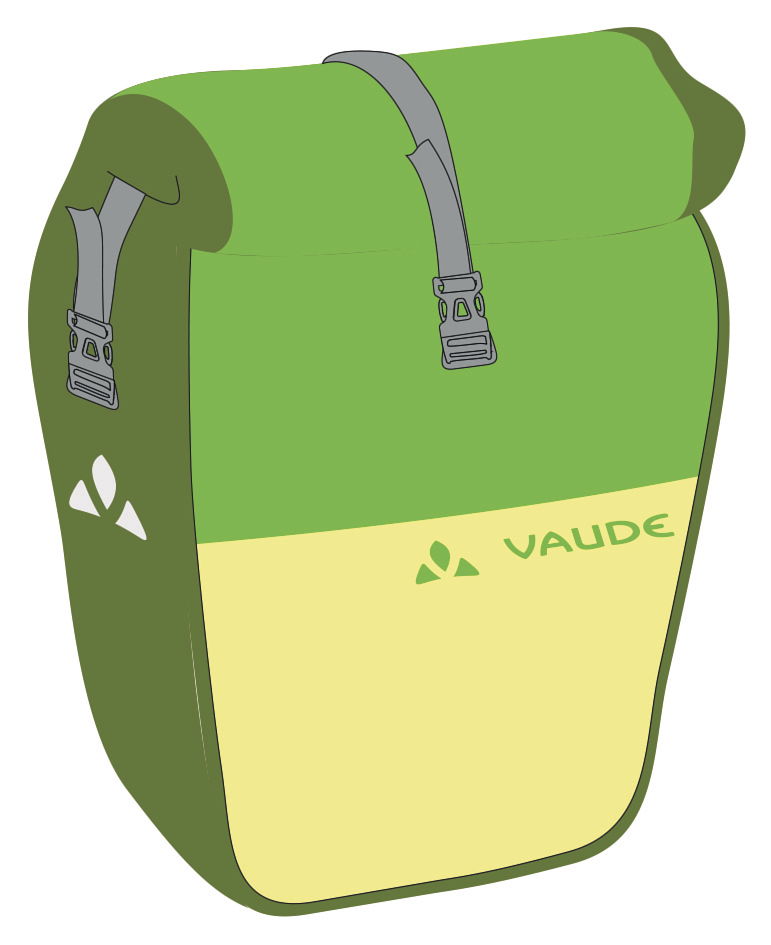 VAUDE HR-Tasche Aqua Back Color (Paar = 2 Stück) QMR 2.0 bright green