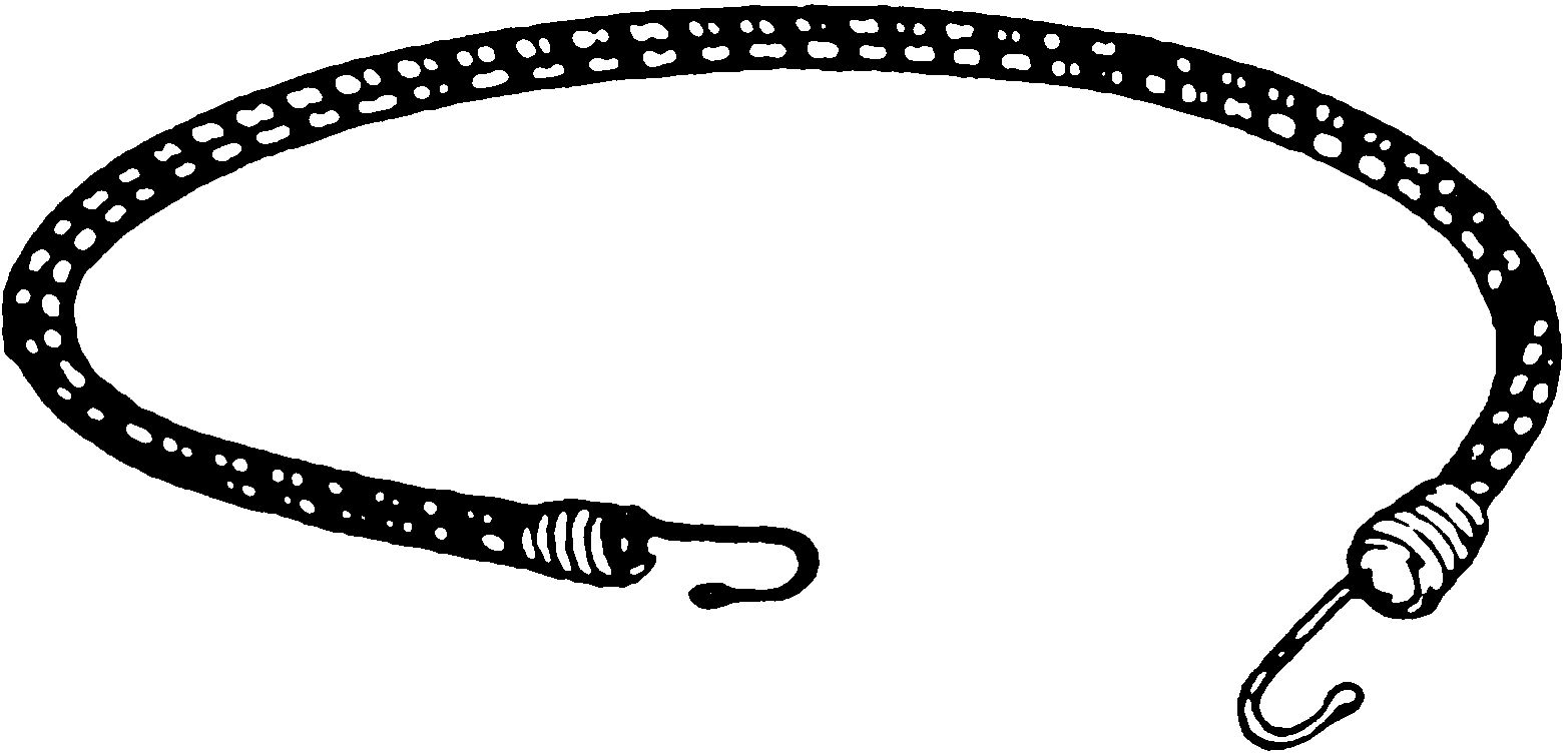 MATRIX Gepäck-Spanngurt mit 2 Haken Für Gepäckträger Länge: 60 cm