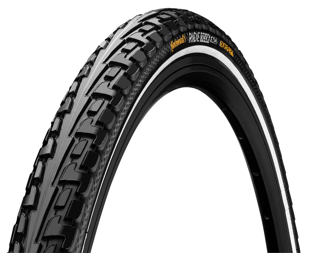 CONTINENTAL Fahrradreifen Ride Tour 28 Zoll ETRTO: 37-622 Draht schwarz Reflex