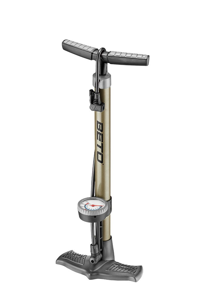 MATRIX Standpumpe mit Manometer SP50 schwarz / grau