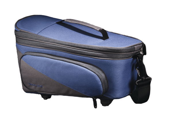 RACKTIME Talis Plus Snapit Gepäckträgertasche Trunk Bag berry blue/stone grau