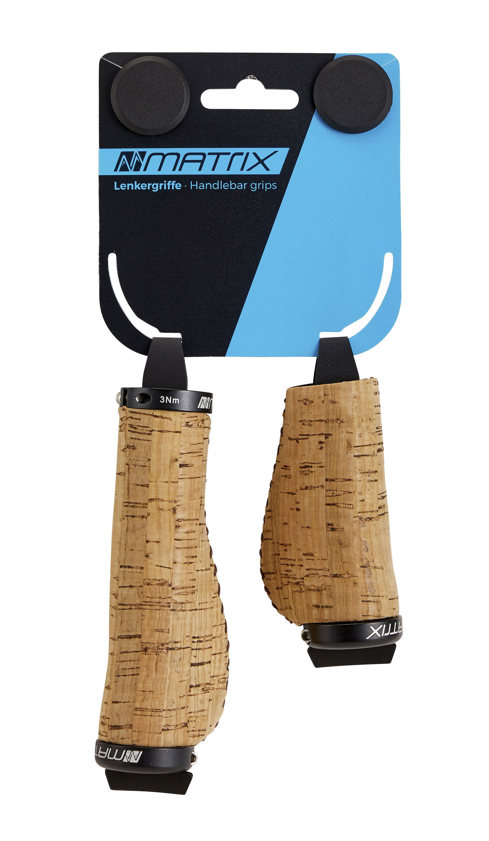 MATRIX Lenkergriff G12 Kork Länge: 135/95 mm braun Kork / Cotton / Aluminium Ausführung: lang/kurz