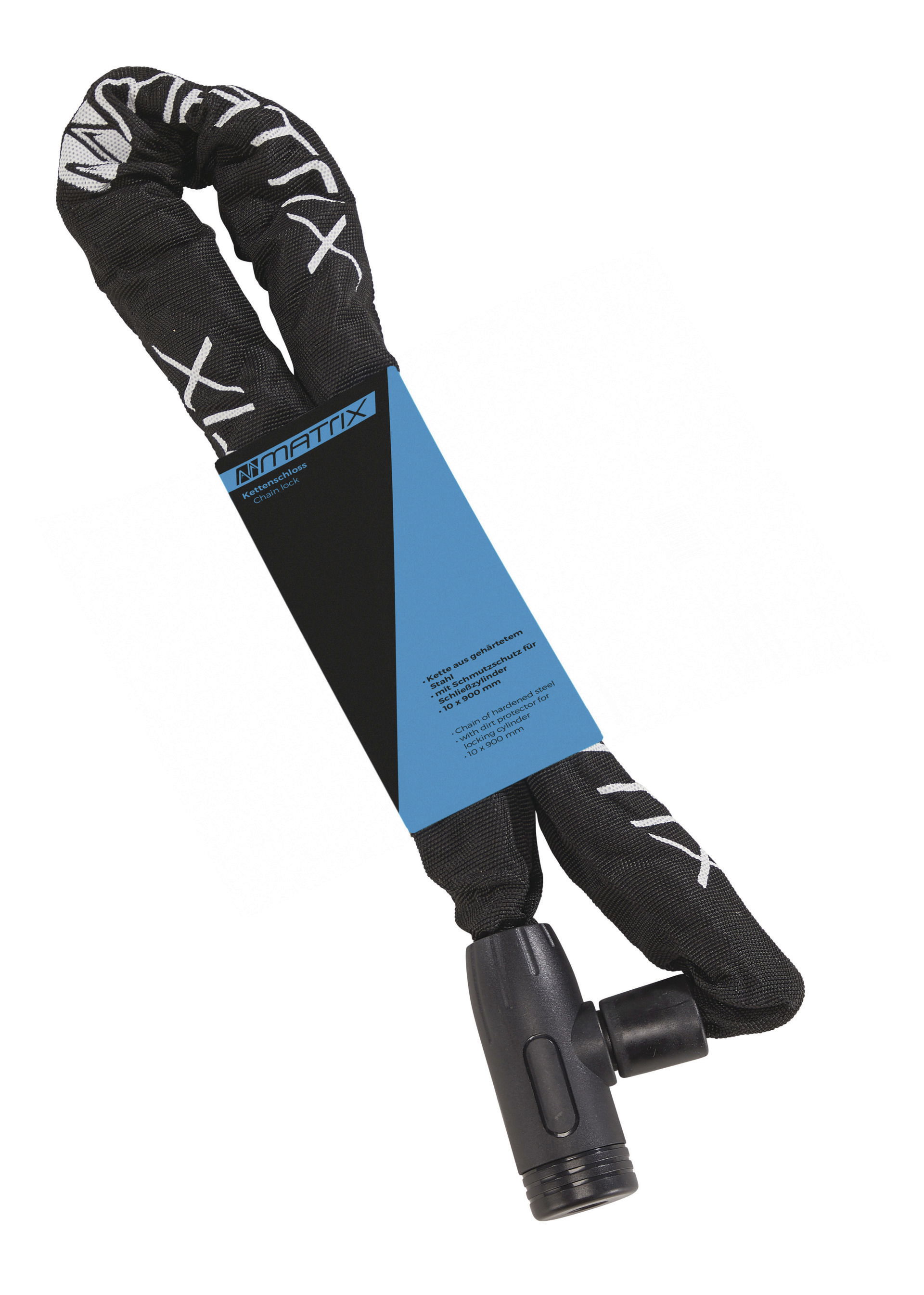 MATRIX Kettenschloss KES 904 schwarz Länge: 900 mm Durchmesser: 10 mm