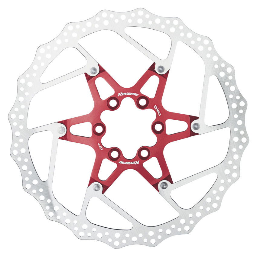 REVERSE Bremsscheibe 6-Loch Durchmesser: 160 mm silber / rot