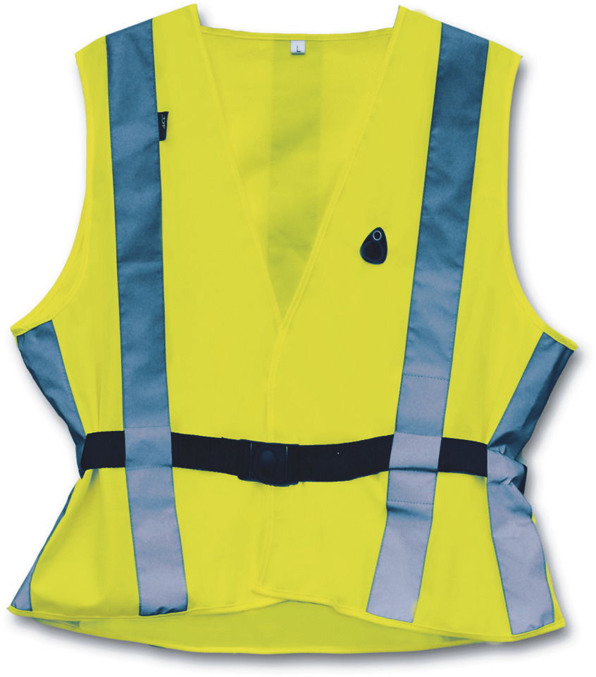 4-ACT Reflexweste Fashion gelb / silber