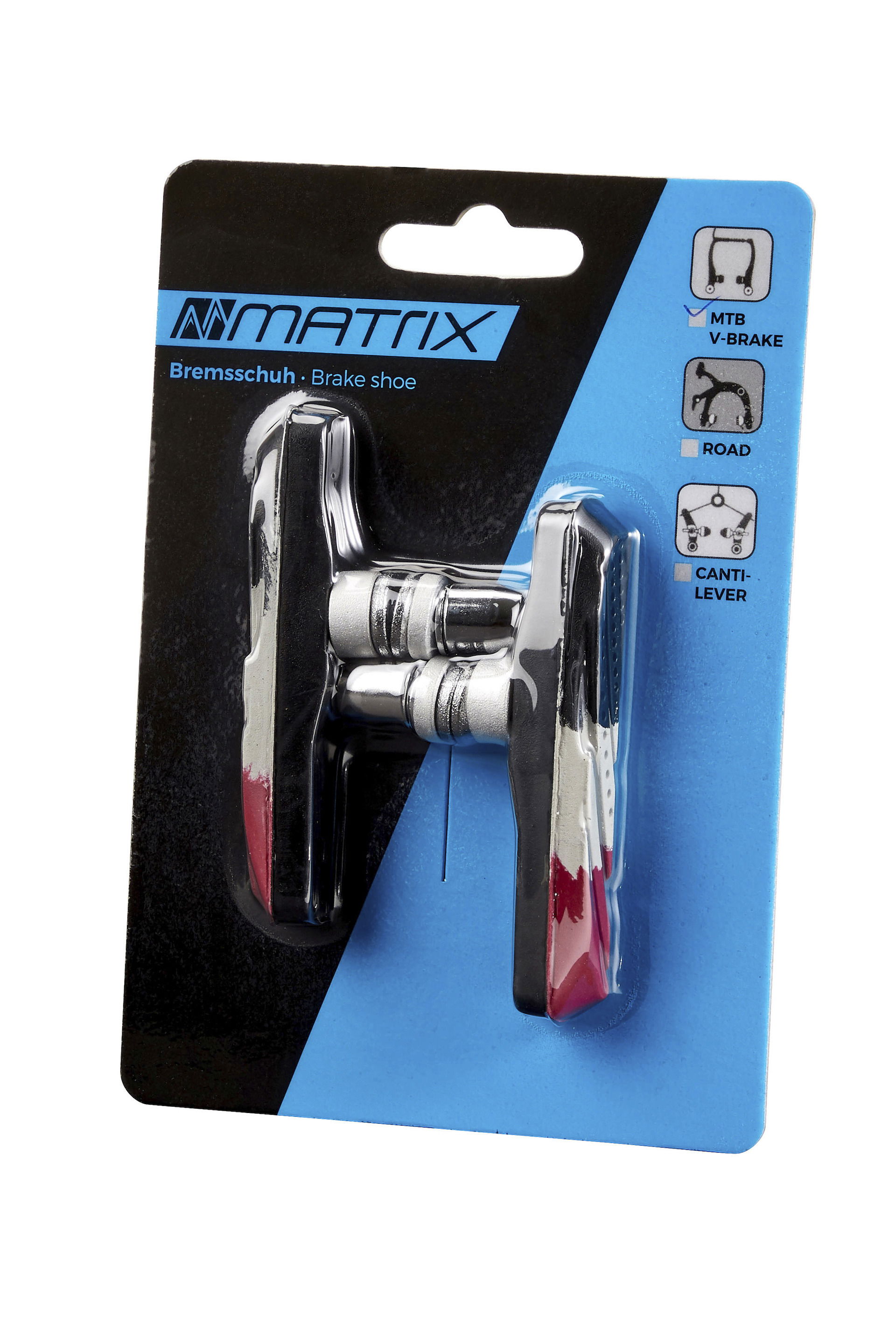 MATRIX Bremsschuh V-Brake Gummi