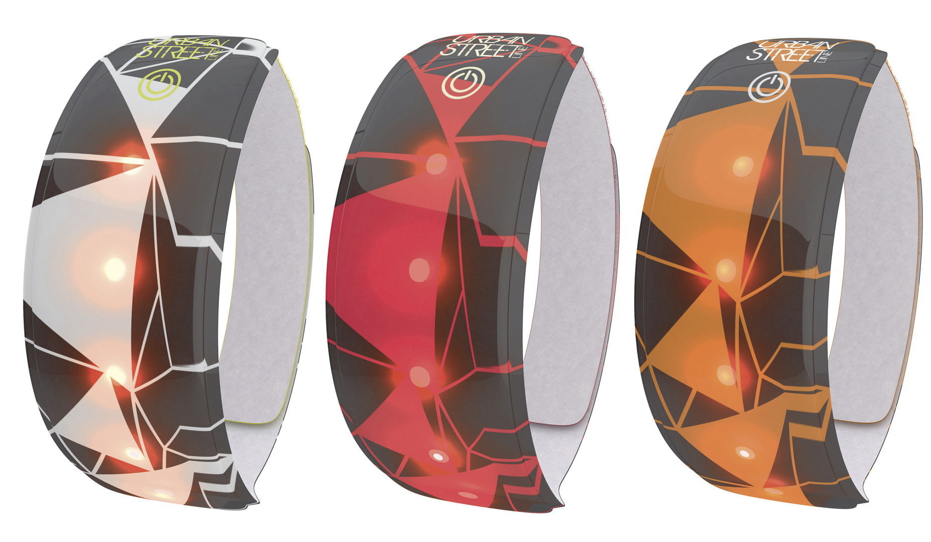 WOWOW LED-Reflex-Armband Urban Street Lightband weiß 3M