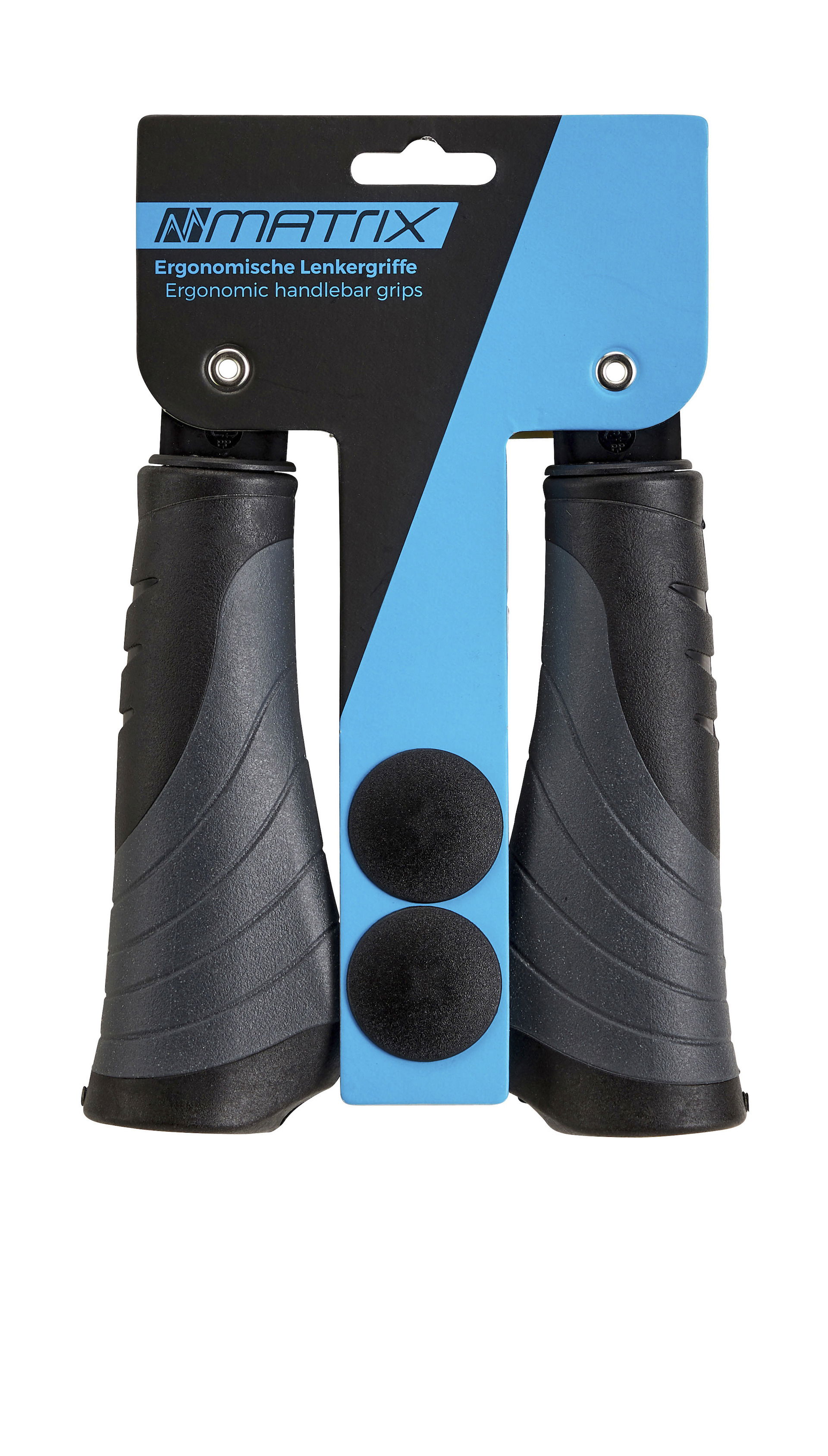 MATRIX Lenkergriff G9 Triple Density Länge: 130/130 mm schwarz / grau Rubber / Aluminium Ausführung: lang/lang