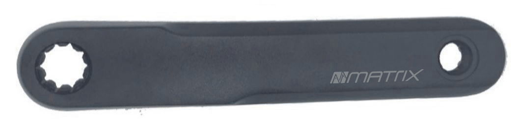 MATRIX Kurbelarmsatz Alu Bosch Gen 3 schwarz Kurbellänge: 165 mm Für Bosch Generation 3 (ab 2018)