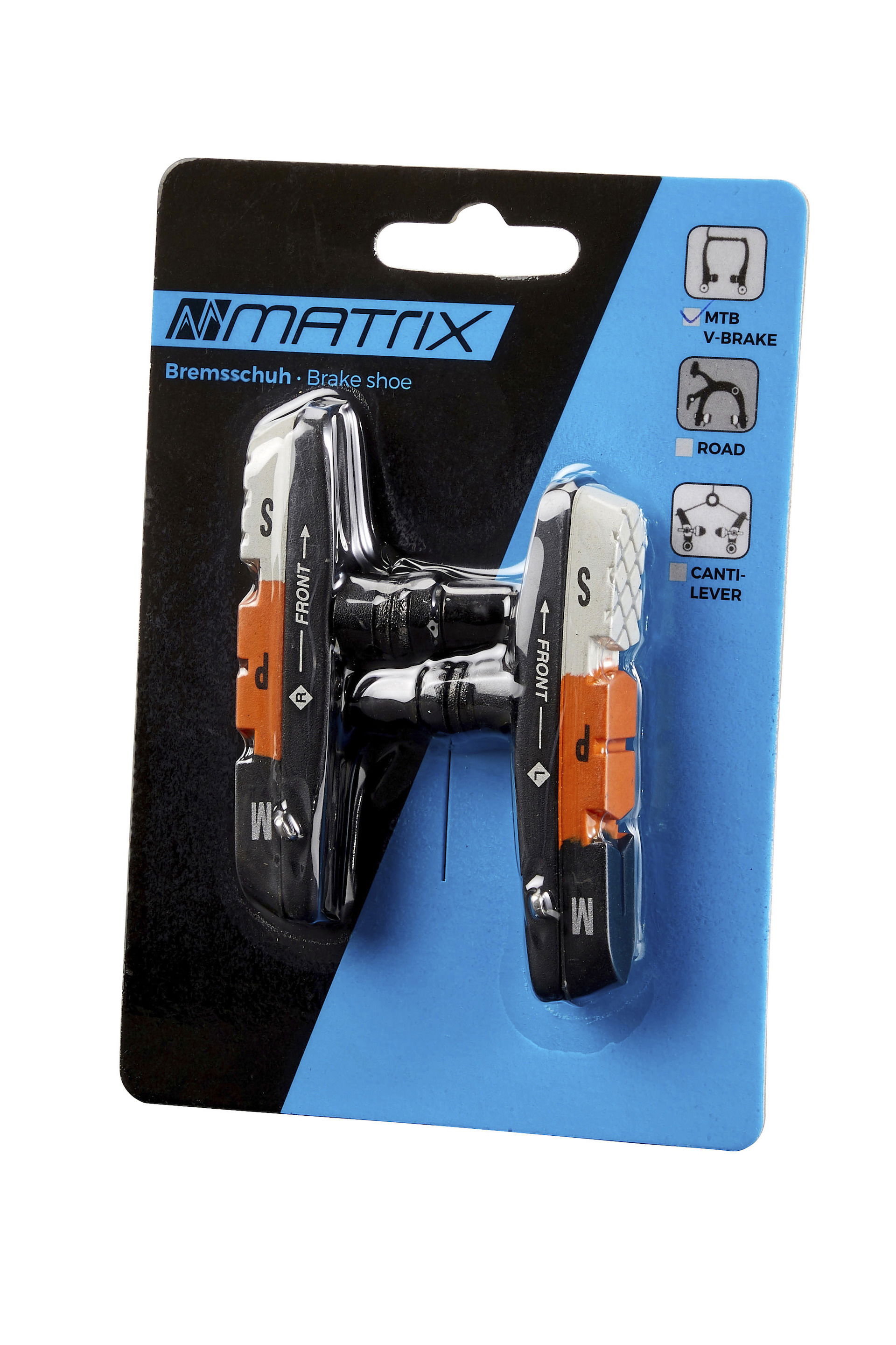 MATRIX Bremsschuh V-Brake Cartridge Gummi