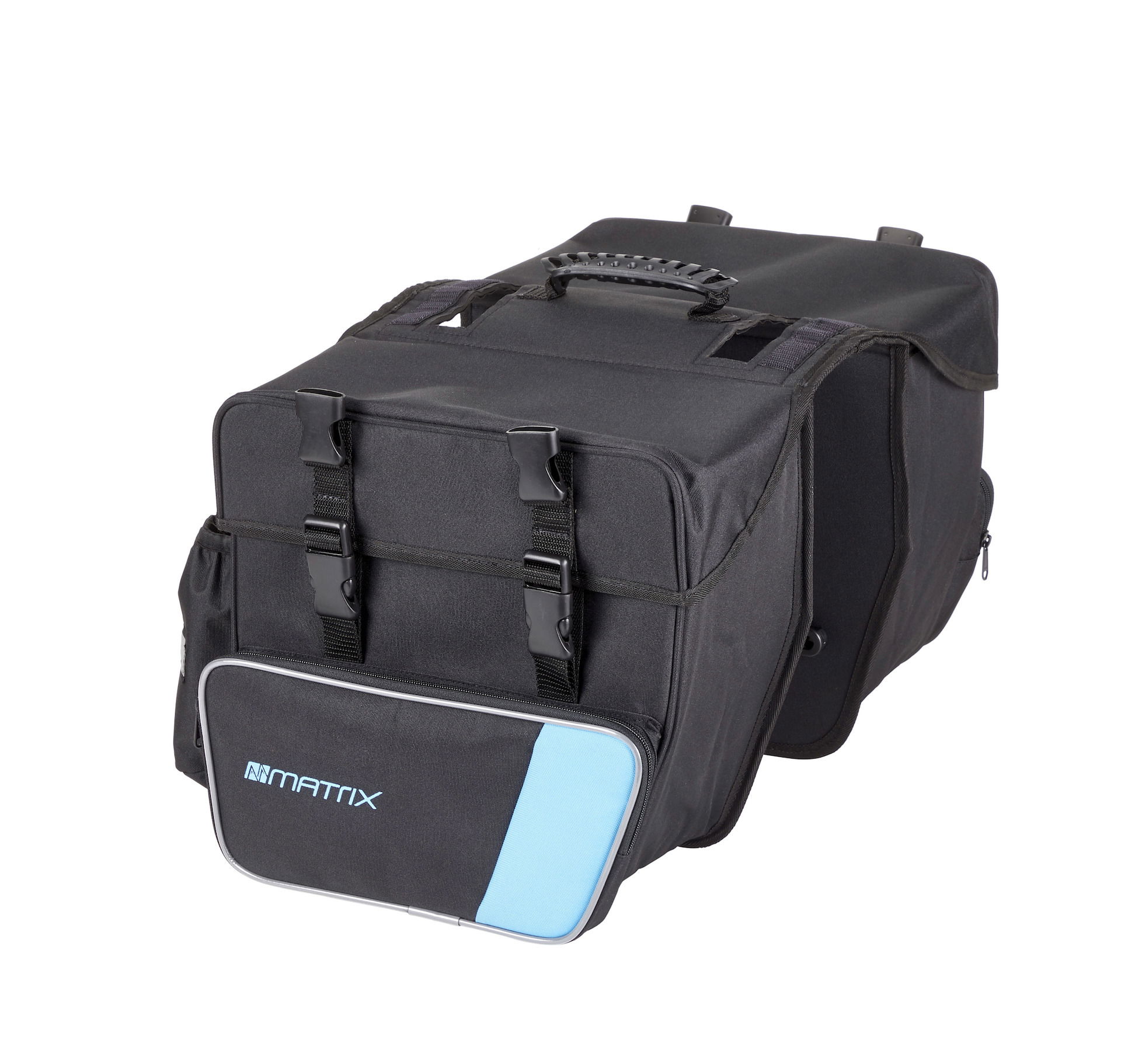 MATRIX Doppelpacktasche Befestigung: Schienen schwarz / blau