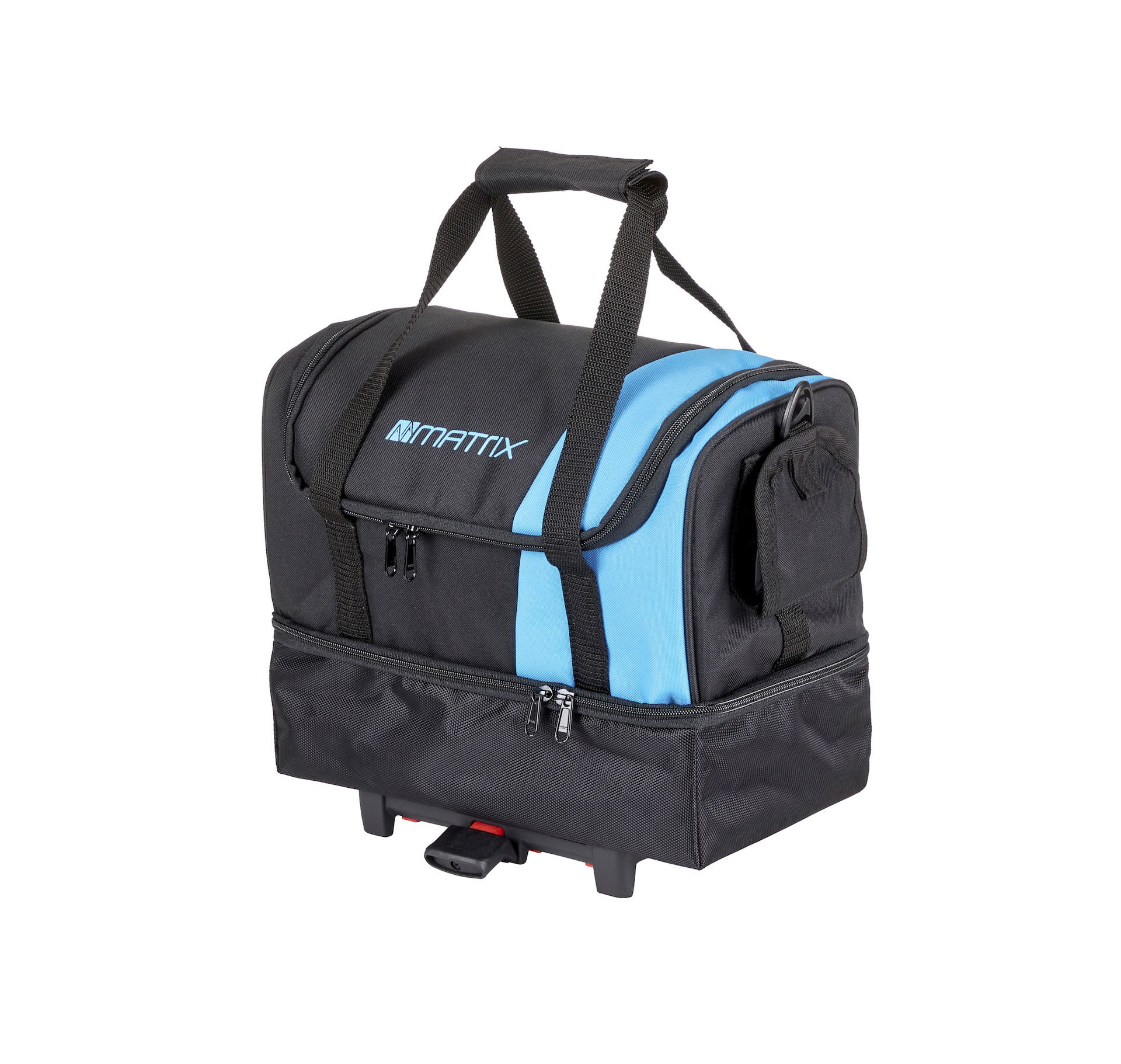 MATRIX Gepäckträgertasche UniKlip Befestigung: Uniclip schwarz / blau Für Gepäckträgerbreiten 9 - 16 cm