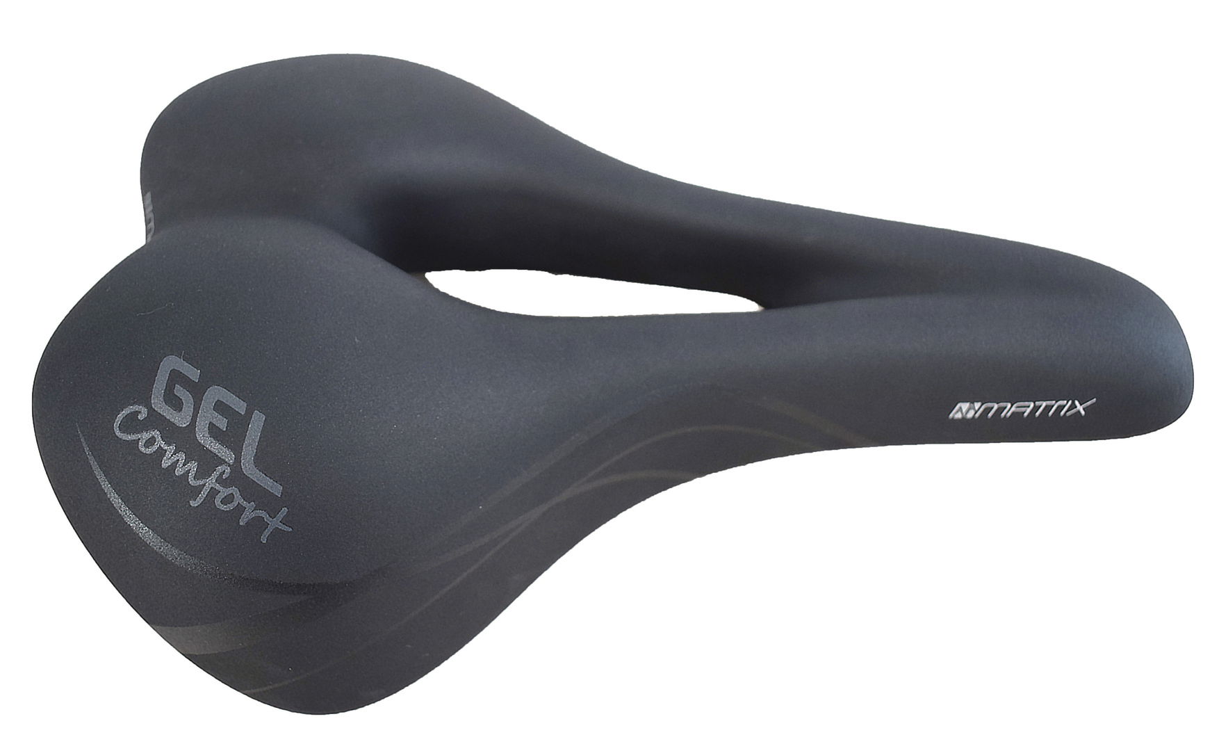 MATRIX Trekking Sattel Gel Comfort Herren Moderate Maße: 270 x 180 mm schwarz / grau