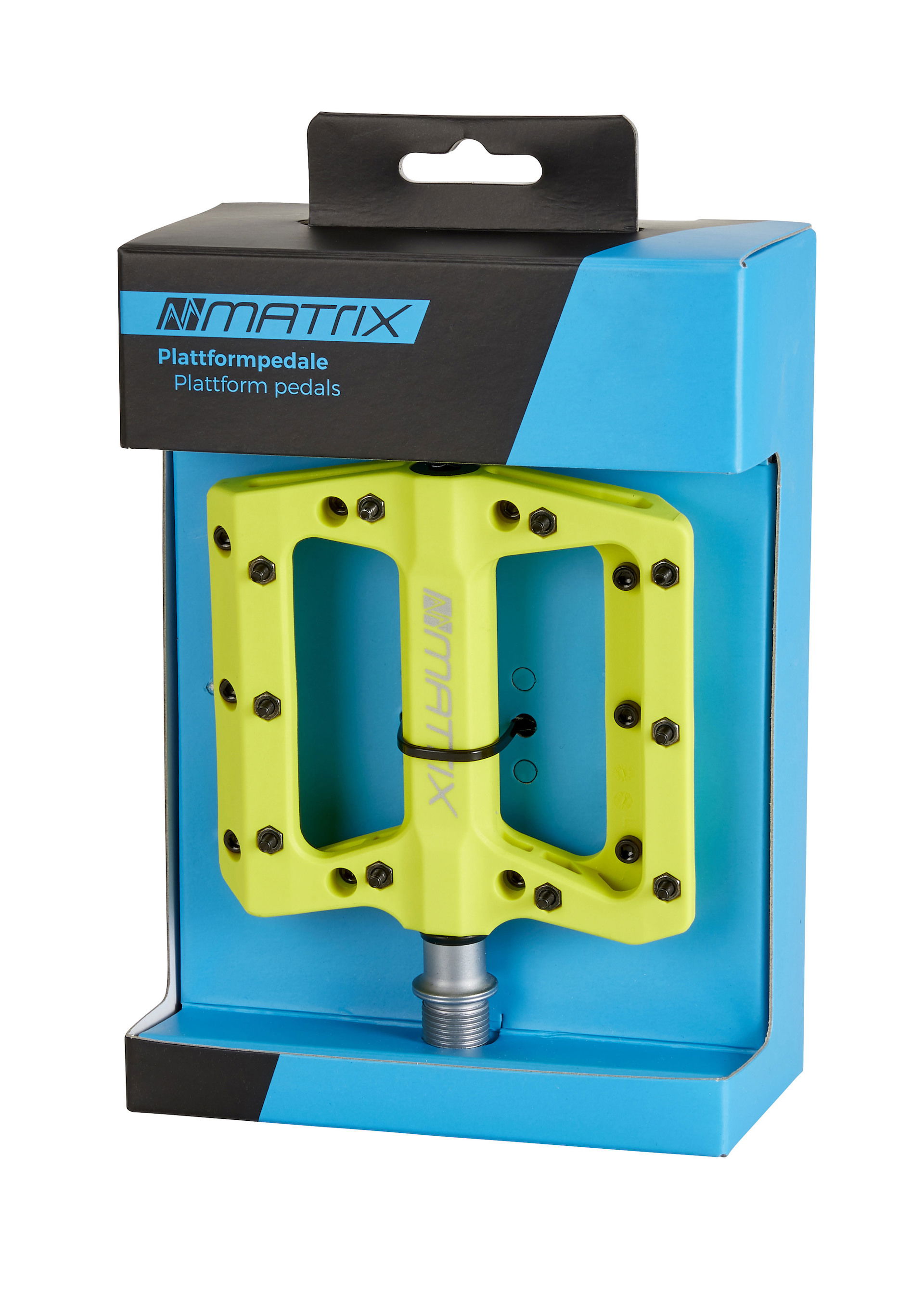 MATRIX Plattformpedal Composite PE76 Gewinde: 9/16 Zoll gedichtetes Industrielager lime