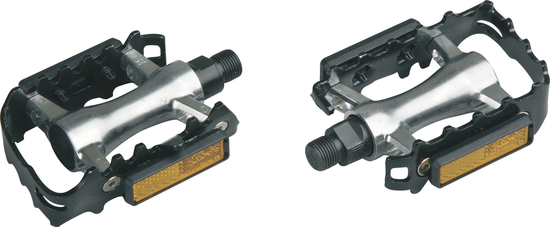 MATRIX MTB Pedal PE10 Gewinde: 9/16 Zoll kugelgelagert schwarz / silber