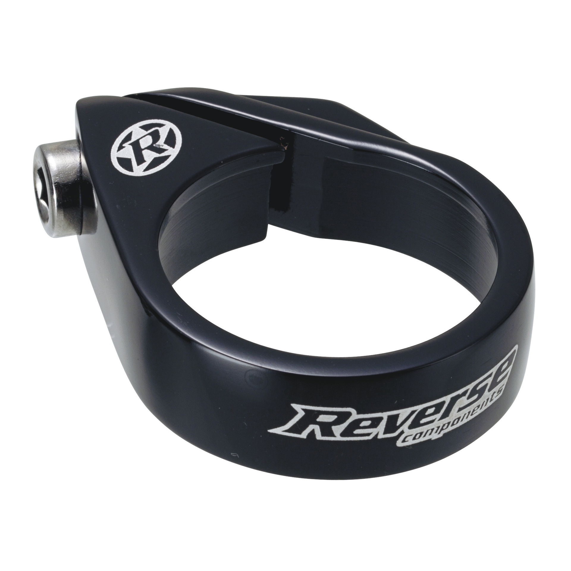 REVERSE Sattelstützklemme Bolt Clamp Durchmesser: 34,9 mm schwarz