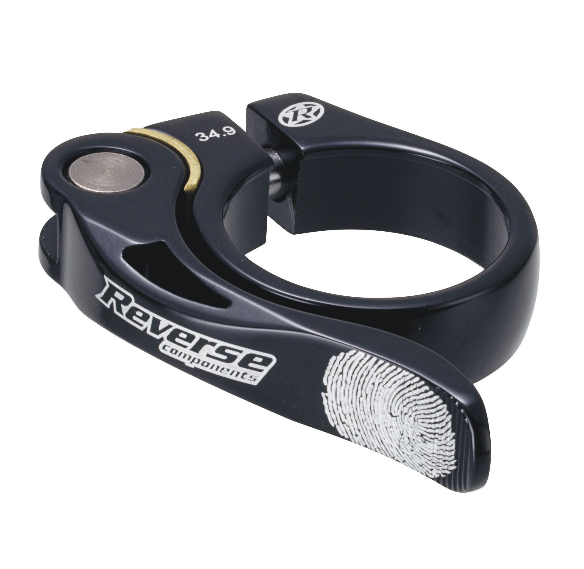 REVERSE Sattelstützklemme Long Life Durchmesser: 34,9 mm schwarz